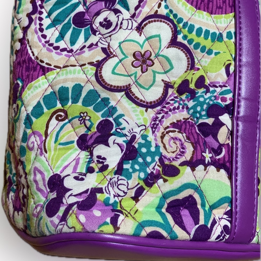 Vera Bradley Disney Mickey Tote Plums Up Large - Picture 9 of 11